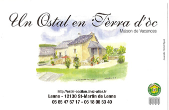 Carte dessine par Michel Biguet, notre fidle locataire artiste