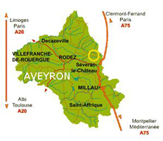 aveyron situation gite de charme avec piscine